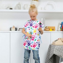 Kids Art Smock Girls Boys Artist Painting Apron with Pockets Sleeveless Smocks for Child 2-7 Years $24.99 Kids' Artist Aprons...