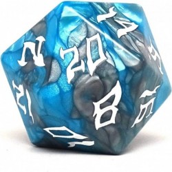 Giant 48mm Plastic D20 Dice - Dice of The Giants Series - Huge 20 Sided Dice (Frost Giant) $27.04 Game Accessories