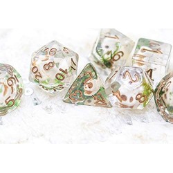 Skull of Death Necromancer DND Dice Set for Dungeons and Dragons Gifts D&D D and D Pathfinder Accessories D20 Polyhedral Resi...