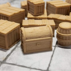 Pine Crates Barrels and Chests $34.92 Game Accessories