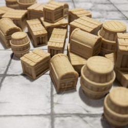 Pine Crates Barrels and Chests $34.92 Game Accessories