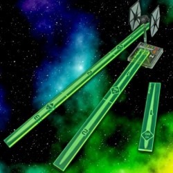 Space Fighter Multi-Range Fire Gauge Set Fluorescent Green (3) $30.36 Game Accessories