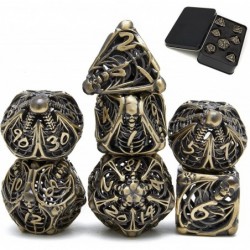 7-Piece Metal dice Set Skull Hollow Metal DND dice Set Suitable for Role Playing Dungeons and Dragons D&D dice $49.32 Game Ac...