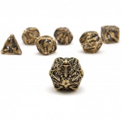 7-Piece Metal dice Set Skull Hollow Metal DND dice Set Suitable for Role Playing Dungeons and Dragons D&D dice $49.32 Game Ac...