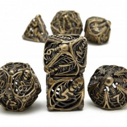 7-Piece Metal dice Set Skull Hollow Metal DND dice Set Suitable for Role Playing Dungeons and Dragons D&D dice $49.32 Game Ac...