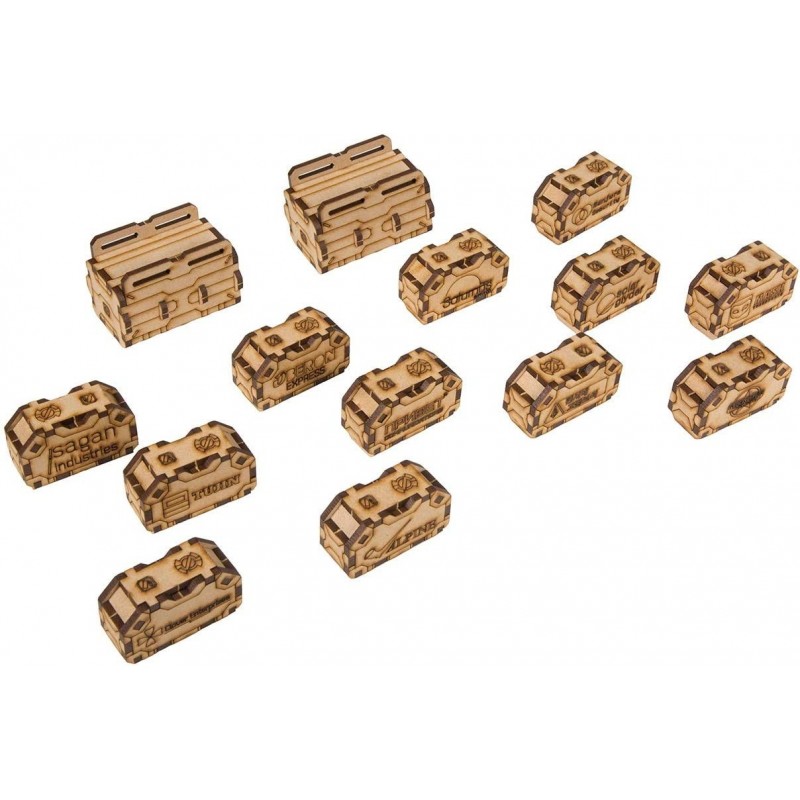 Mettle Shell Crates Sci-Fi Terrain Objects. $43.12 Game Accessories