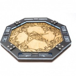 Dice Tray-10 Octagon-Wood with Laser Etched Eldritch Cthulhu Lovecraft $77.52 Game Accessories