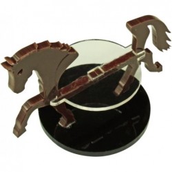 Warhorse Character Mount with 40mm Circular Base Brown $16.67 Game Accessories