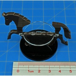 Warhorse Character Mount with 40mm Circular Base Brown $16.67 Game Accessories