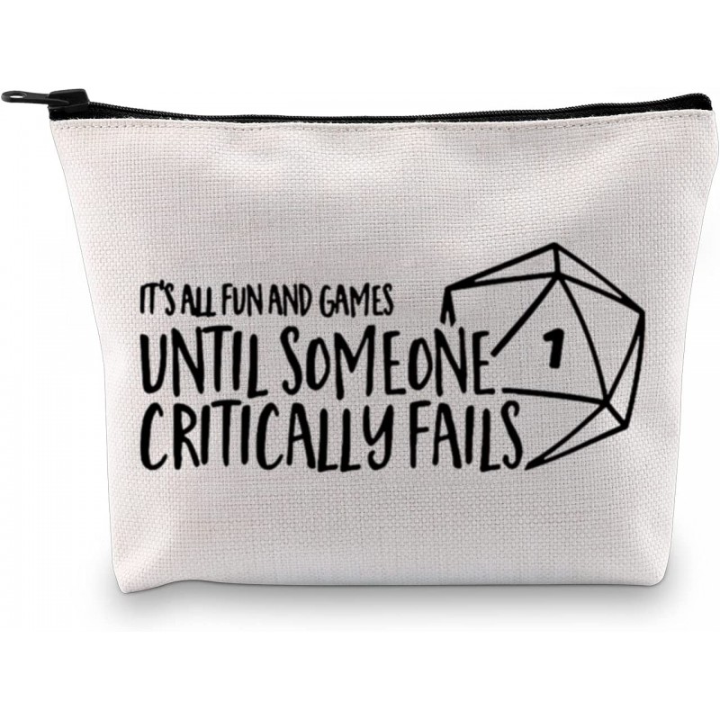 Funny DM Gift DND Dice Bag It’s Fun and Games Until Someone Critically Falls RPG Master Gaming Bag (DND Dice Bag) $17.36 Game...