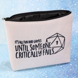 Funny DM Gift DND Dice Bag It’s Fun and Games Until Someone Critically Falls RPG Master Gaming Bag (DND Dice Bag) $17.36 Game...