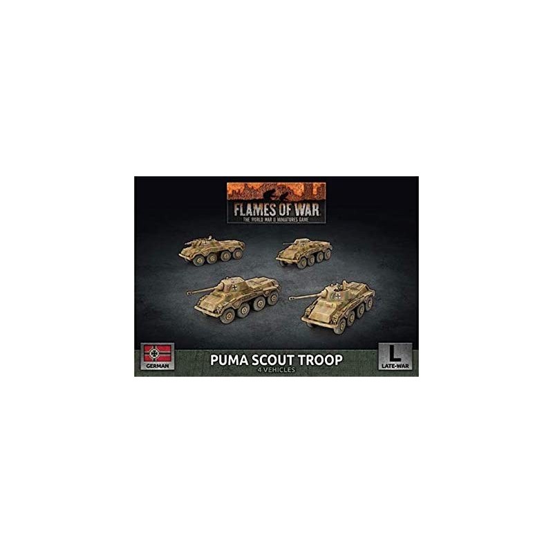 Flames of War: Late War: German: Puma Scout Troop (GBX172) $64.04 Game Accessories