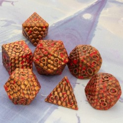 D&D Dice Set DND Honeycomb Design Metal Polyhedral Dice Set with Box Cool D+D Role Playing Game Dice D20 D12 D10 D8 D6 D4 for...