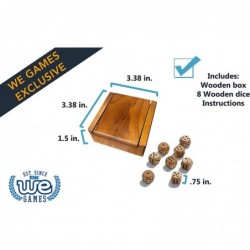 Wooden Dice Box and 8 Wooden Dice $24.21 Game Accessories