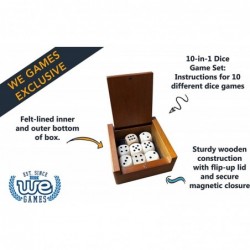 Wooden Dice Box and 8 Wooden Dice $24.21 Game Accessories