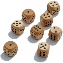 Wooden Dice Box and 8 Wooden Dice $24.21 Game Accessories