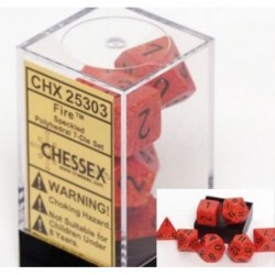 Dice: Polyhedral 7-Die Speckled Dice Set - Fire $17.04 Game Accessories