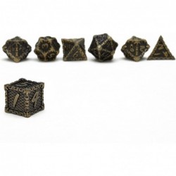 Metal dice Set 7-Piece Dragon Pattern DND Metal polyhedral dice Set Suitable for Role Playing Dungeons and Dragons D&D dice $...