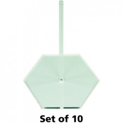 Acrylic Flight Stands 2.5 inch Hexagon 3mm Clear 4 inch Peg (10) $53.71 Game Accessories