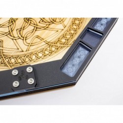 Dice Tray~10" Octagon-Celtic Knot Laser Engraved on Wood for Games $67.46 Game Accessories