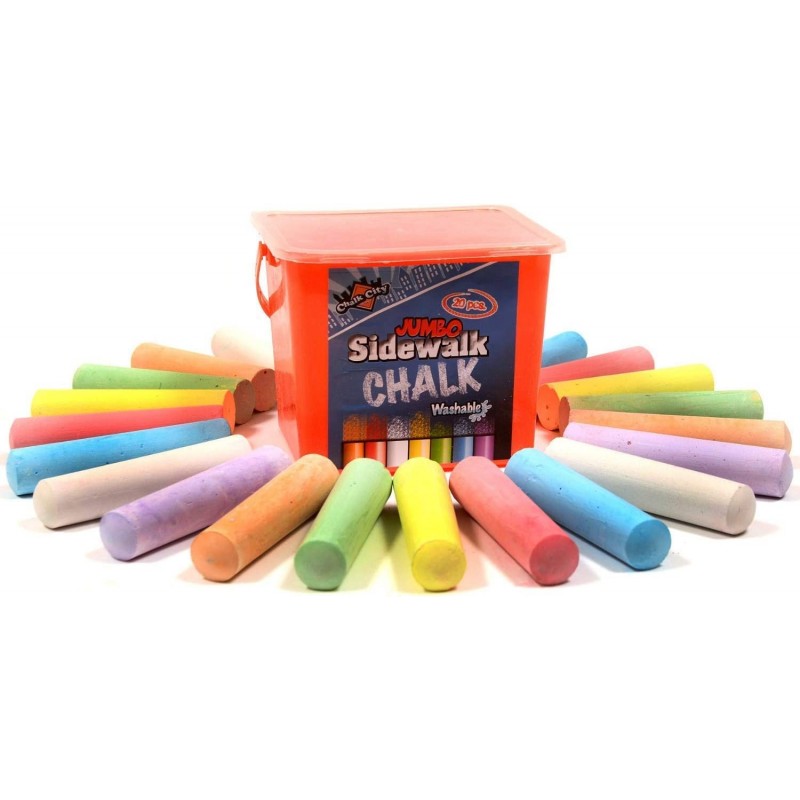 Sidewalk Chalk Jumbo Chalk Non-Toxic Washable Art Set (20-Count) $17.03 Kids' Drawing & Painting Supplies