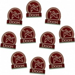 Doom Tokens Compatible with Arkham 3rd Edition Translucent Red (10) $27.90 Game Accessories