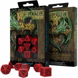 Celtic 3D Dice Red/Black (7) Dice Set $31.18 Game Accessories