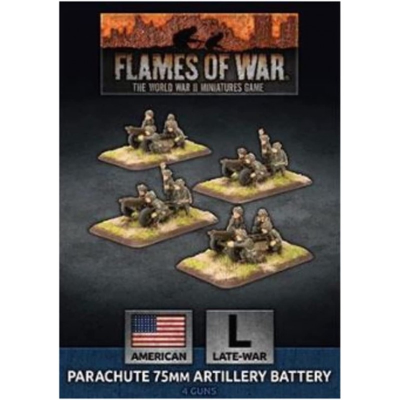 Flames of War: Late War: United States: Parachute 75mm Artillery Battery (UBX66) $61.41 Game Accessories