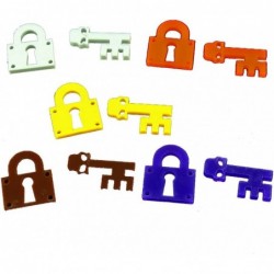 Lock and Key Tokens Mixed Color Set (10) $29.70 Game Accessories