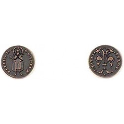 Renaissance Themed Gaming Coins - Tiny 15mm 18-Pack Novelty Fantasy Replica Coins $18.20 Game Accessories