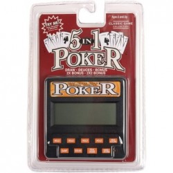 Traveling Portable Classic Blackjack 21 Cards & 5 in 1 Poker Electronic Handheld Game $45.46 Kids' Handheld Games