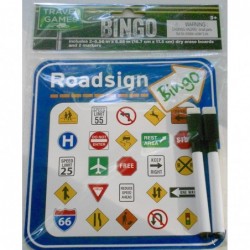 Travel Games Vehicle & Road Side & Road Sign Bingo Games Bundle - 3 Different Bingo Games - 6 Dry Erase Boards & Markers $32....