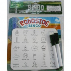 Travel Games Vehicle & Road Side & Road Sign Bingo Games Bundle - 3 Different Bingo Games - 6 Dry Erase Boards & Markers $32....