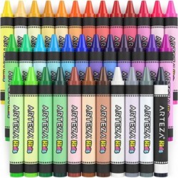 Jumbo Crayons Set of 36 Colors and Watercolor Pencils 100 Colors Art and School Supplies for Painting Drawing and Doodling $6...