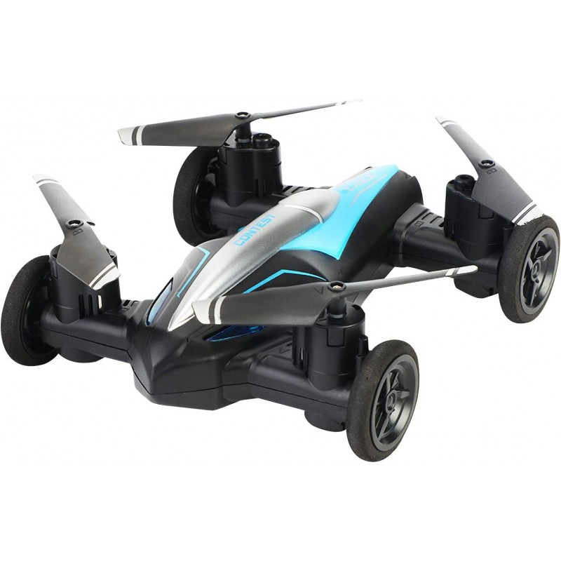 Drone_Flying Cars Quadcopter Air-Ground Dual Mode Switchwith Remote Control Car with 360°Rolling Speed Switch LED Lights One ...