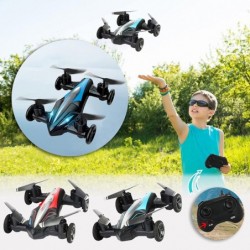 Drone_Flying Cars Quadcopter Air-Ground Dual Mode Switchwith Remote Control Car with 360°Rolling Speed Switch LED Lights One ...