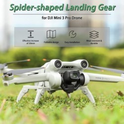 Spider-Shaped Landing Gear for DJI Mini 3 Pro Foldable Extension Legs Portable Landing Legs for DJI Mini 3 Pro Drone Accessor...