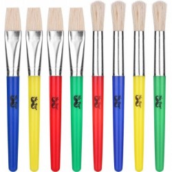 Mr. Pen- Paint Brushes for Kids 8 Pcs Toddler Paint Brushes Chubby Paint Brushes Flat Paint Brush Kids Paint Brush Set Washab...