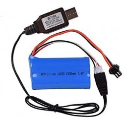 2 pcs 7.4V 1500Mah SM2P Plug li-on Battery for Syma S033 UDI U12A QS 8019 RC Toys $40.35 Hobby Remote & App Controlled Vehicl...