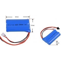 2 pcs 7.4V 1500Mah SM2P Plug li-on Battery for Syma S033 UDI U12A QS 8019 RC Toys $40.35 Hobby Remote & App Controlled Vehicl...