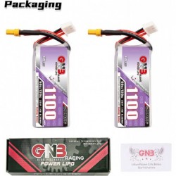 2pcs GNB 2S LiPo Battery 1100mAh 7.6V HV 60C Long Range Drone FPV XT30 Connector $59.47 Hobby Remote & App Controlled Vehicle...