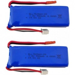 7.4V 900mAh Lithium Battery for XK X520 Six-Channels brushless aileron 3D Stunt Helicopter Accessories high Rate Aircraft Mod...