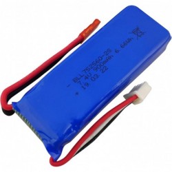 7.4V 900mAh Lithium Battery for XK X520 Six-Channels brushless aileron 3D Stunt Helicopter Accessories high Rate Aircraft Mod...