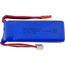 7.4V 900mAh Lithium Battery for XK X520 Six-Channels brushless aileron 3D Stunt Helicopter Accessories high Rate Aircraft Mod...