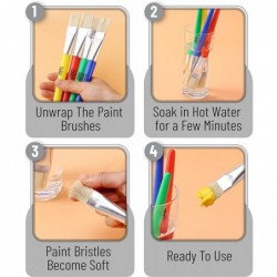 Mr. Pen- Paint Brushes for Kids 8 Pcs Toddler Paint Brushes Chubby Paint Brushes Flat Paint Brush Kids Paint Brush Set Washab...