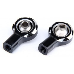 Replacement 1 Pair CNC Alloy Front Ball Joint Connector RC Parts Compatible with 1/5 Scale HPI KM RV Baja 5B 5T RC Car (Black...