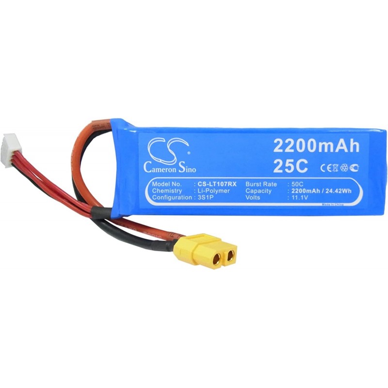 Battery Replacement for DJI Fit Model Phantom 1 FC40 Walkera Runner 250 Part Number DJI P1-12 P1-12 2200mAh / 24.42Wh 11.1v L...