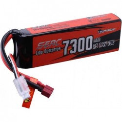 2S 7.4V Lipo Battery 7300mAh 70C Soft Pack with Deans T Plug for 1/8 1/10 RC Model Vehicle Car Truck Tank Buggy Truggy Racing...