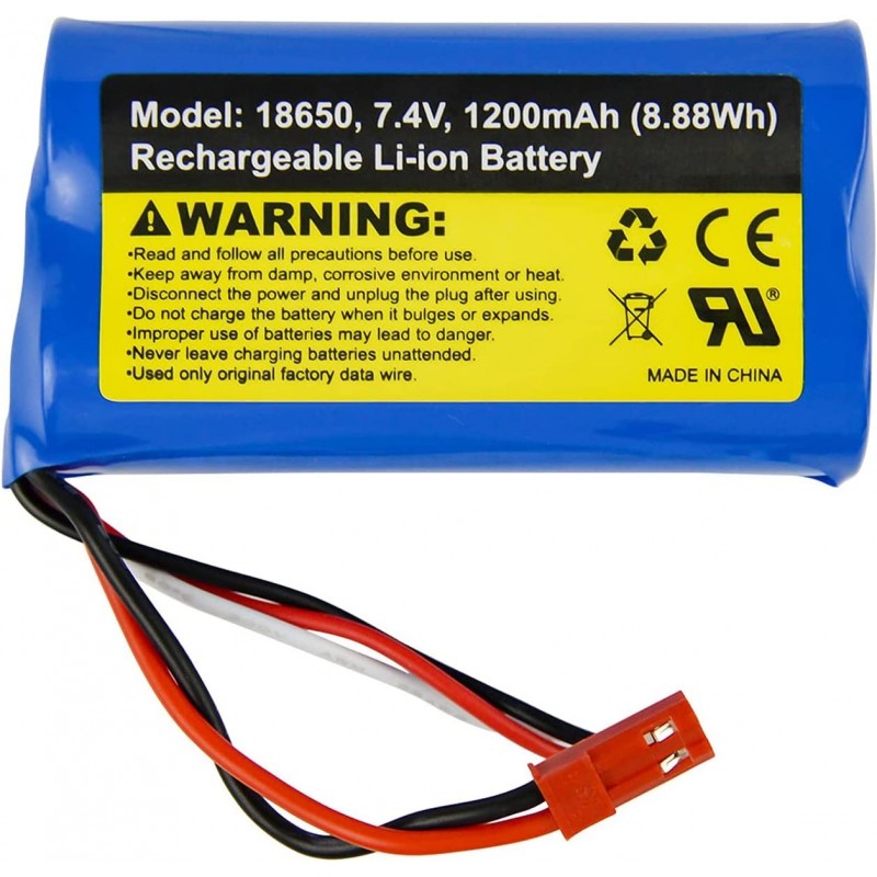 7.4V 1200mAh Li-ion Battery for Udirc UD1601 UD1602 RC Drift Car $25.19 Hobby Remote & App Controlled Vehicle Parts