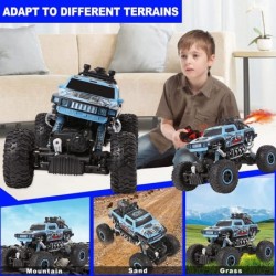 Monster Trucks 1:16 Remote Control Car 2.4 GHz All Terrain Rc Cars Monster RC Trucks 4WD Rock Crawler with LED Lights and Dyn...